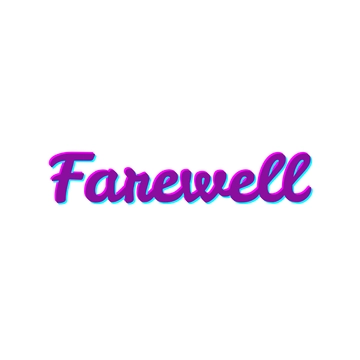 Free Simple Farewell Text to Edit Online