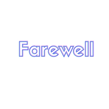 Free Modern Farewell Text to Edit Online