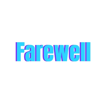 Free Farewell Calligraphy Text to Edit Online