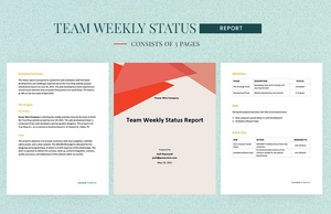 Team Weekly Status Report Template