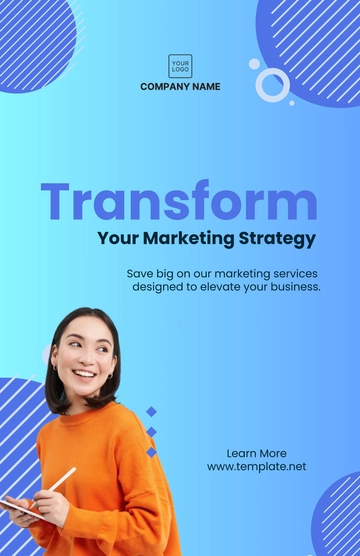 Free Marketing Discount Poster Template to Edit Online