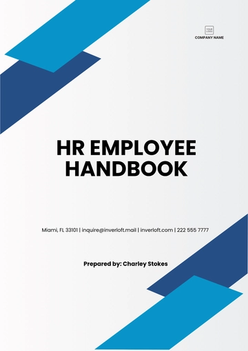 Free HR Employee Handbook Template to Edit Online