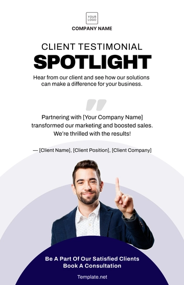 Free Marketing Client Testimonial Poster Template to Edit Online