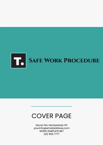 Free Safe Work Procedure Template to Edit Online