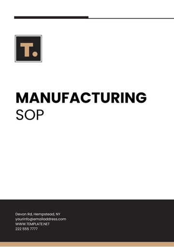 Free Manufacturing SOP Template to Edit Online