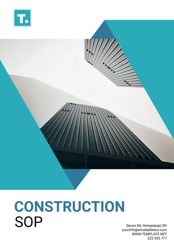Free Construction SOP Template to Edit Online