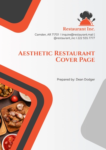 Free Restaurant SOP Template to Edit Online