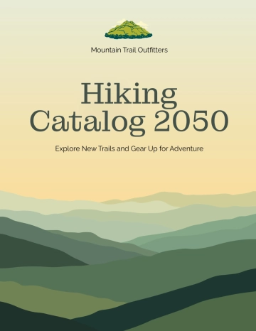 Free Hiking Catalog Cover Template to Edit Online