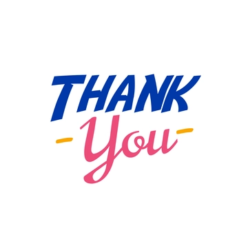 Free Colorful Thank You Text to Edit Online