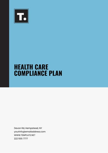Free Health Care Compliance Plan Template to Edit Online