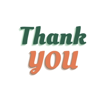 Free Retro Thank You Text to Edit Online