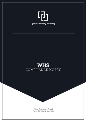 Free WHS Compliance Policy Template to Edit Online