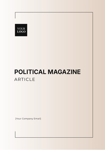 Free Political Magazine Article Template to Edit Online