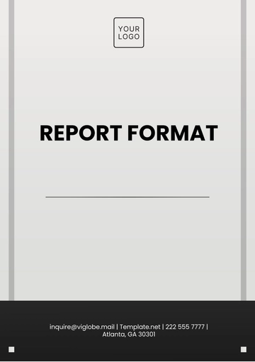 Free Report Format Template to Edit Online