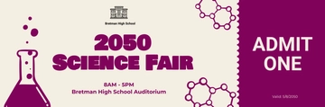 Free School Event Ticket Template to Edit Online