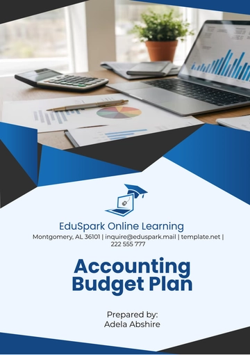 Free Accounting Budget Plan Template to Edit Online