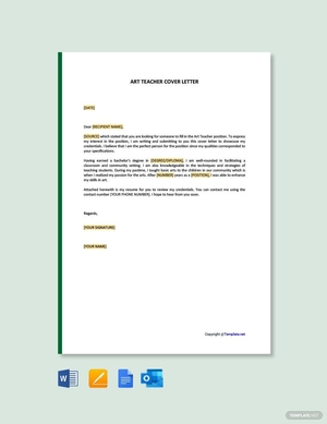 Art Teacher Cover Letter