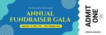 Free Minimalist Fundraiser Ticket Template to Edit Online