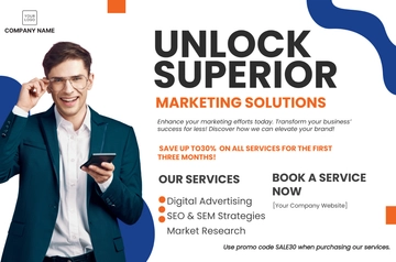 Free Marketing Sales Promotion Banner Template to Edit Online