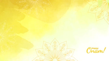 Free Yellow Onam Background Template to Edit Online