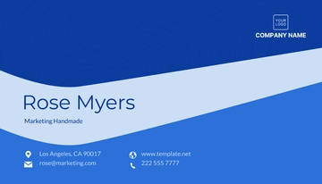 Free Marketing Handmade Business Card Template to Edit Online