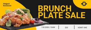 Free Plate Sale Ticket Template to Edit Online