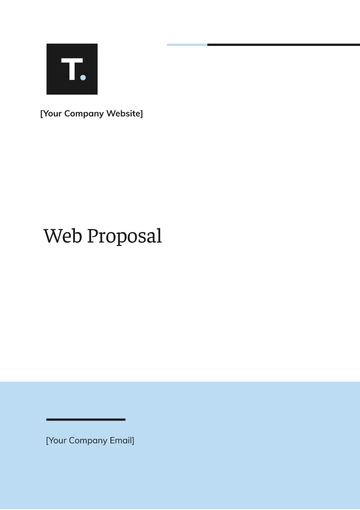Free Web Design Proposal Template to Edit Online