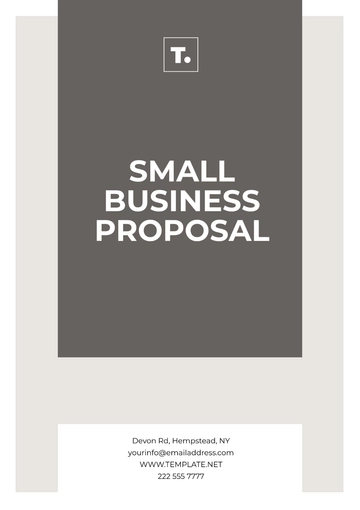 Free Small Business Proposal Template to Edit Online