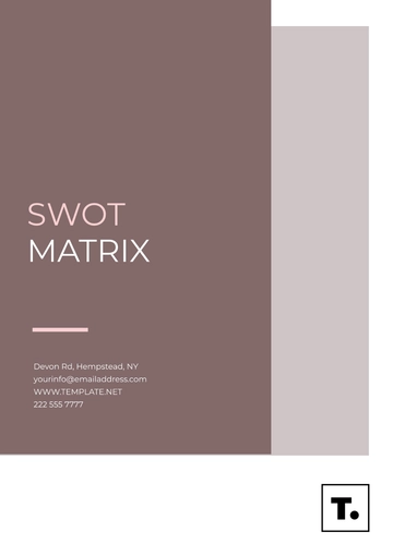 Free Sample SWOT Matrix Template to Edit Online