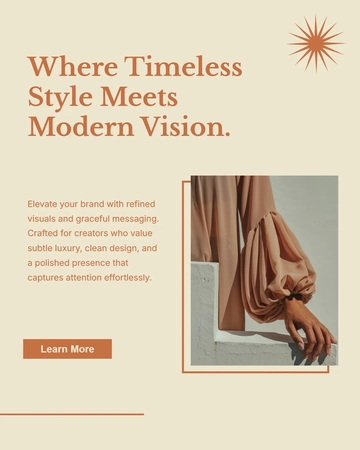 Free Sophisticated Instagram Post Template to Edit Online