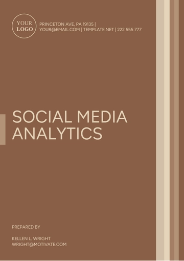 Free Social Media Analytics Report Template to Edit Online