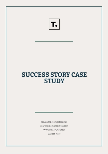Free Success Story Case Study Template to Edit Online
