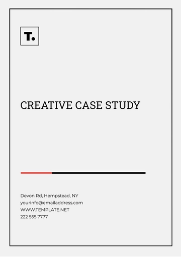 Free Creative Case Study Template to Edit Online