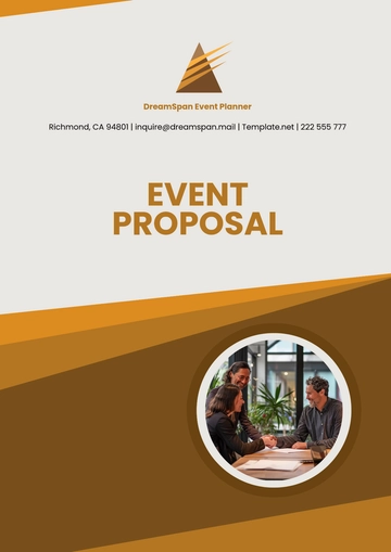 Free Event Proposal Template to Edit Online