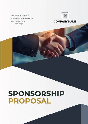 Free Sponsorship Proposal Template to Edit Online