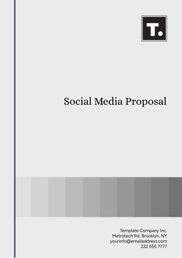 Free Social Media Proposal Template to Edit Online