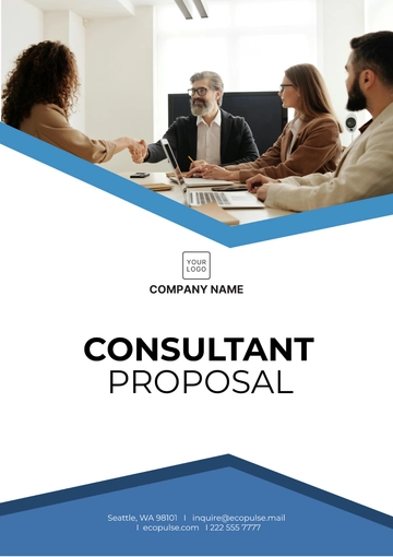 Free Consultant Proposal Template to Edit Online