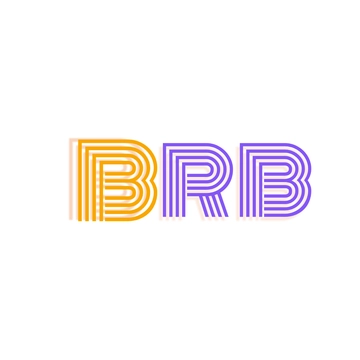 Free Colorful BRB Text to Edit Online