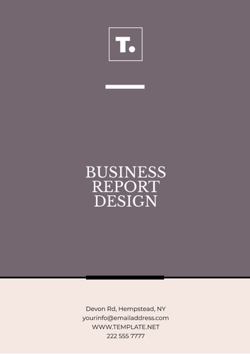 Free Business Report Design Template to Edit Online