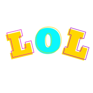 Free Colorful LOL Clipart to Edit Online