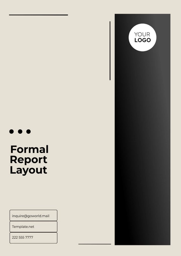 Free Formal Report Layout Template to Edit Online