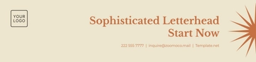 Free Sophisticated Letterhead Template to Edit Online