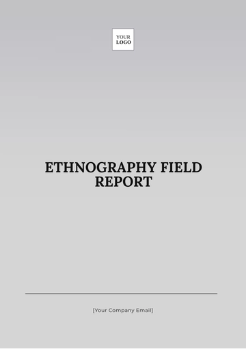 Free Ethnography Field Report Template to Edit Online