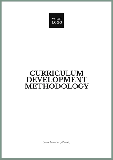 Free Curriculum Development Methodology Template to Edit Online