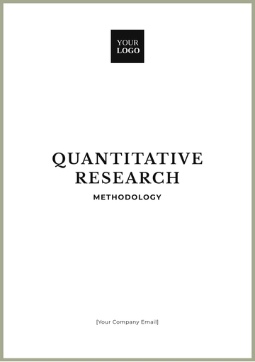 Free Quantitative Research Methodology Template to Edit Online