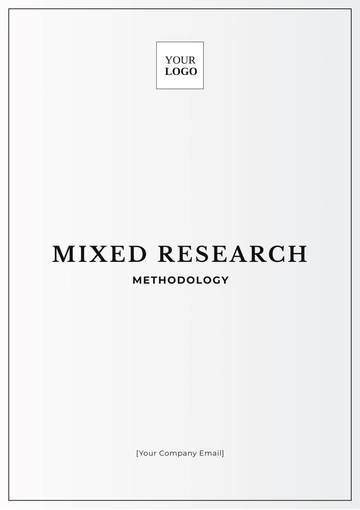 Free Mixed Research Methodology Template to Edit Online