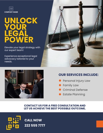 Free Legal Service Flyer Template to Edit Online