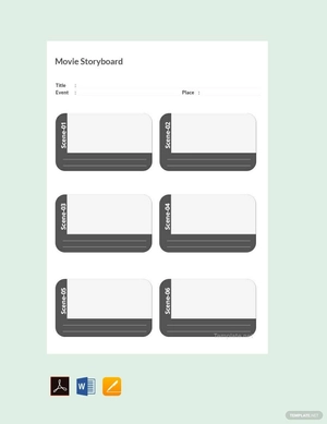 Movie Storyboard Template