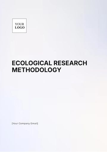 Free Ecological Research Methodology Template to Edit Online