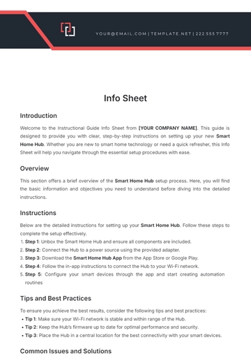 Free Info Sheet Template to Edit Online